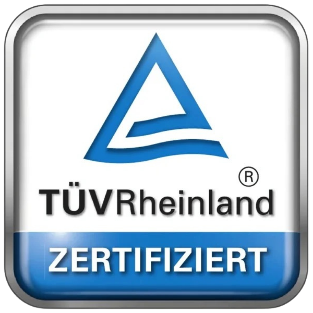 TÜV Rheinland zertifiziert