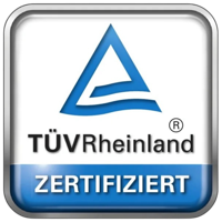 TÜV Rheinland zertifiziert